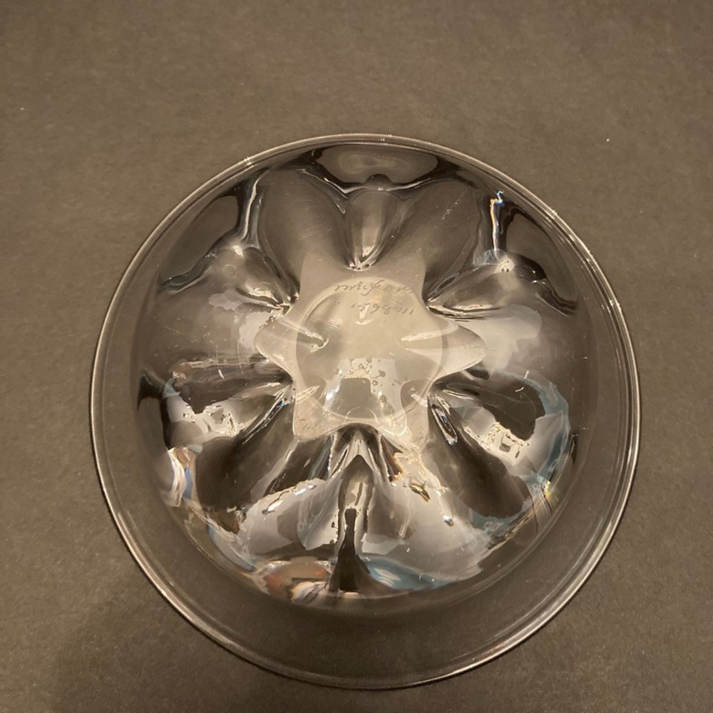 Orrefors 6.25"‎ Wide 1598 Crystal Bowl Signed Numbered Sweden - Picture 7 of 10